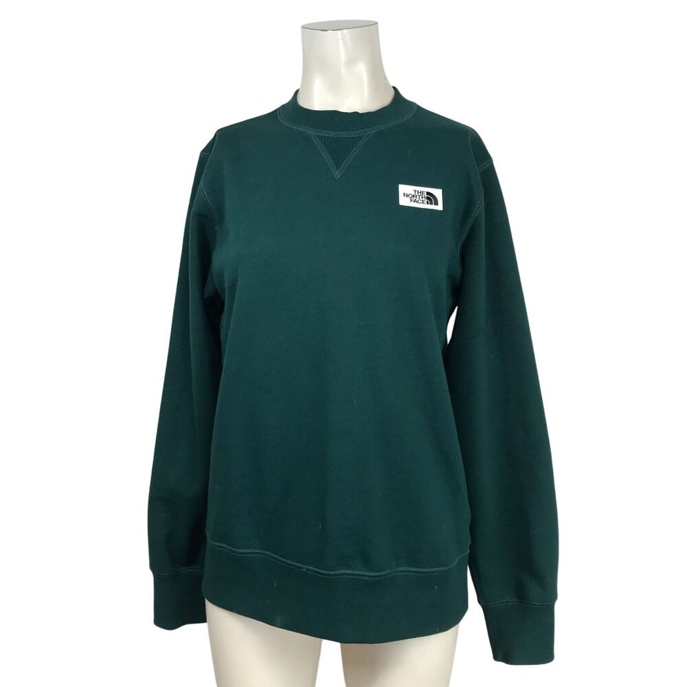 THE NORTH FACE - WOMEN'S SMALL -GREEN LONG SLEEVE CREW NECK SWEATSHIRT